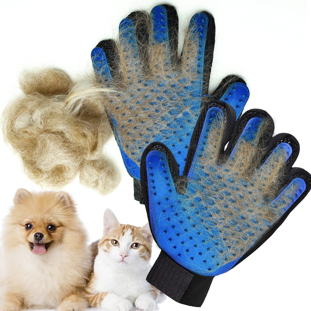 Luva Removedora de Pelo para Cães e Gatos – Escova de Massagem e Escovagem para Animais de Estimação
